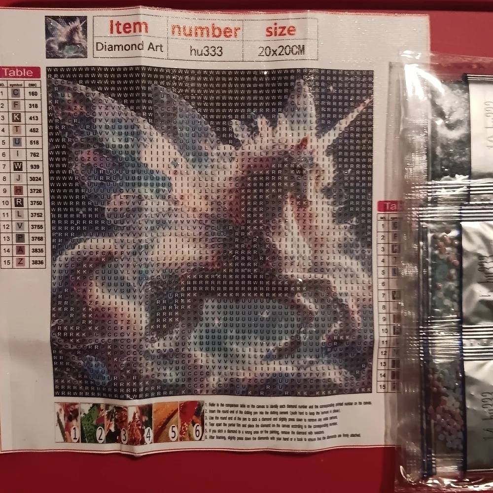 Diamond Art Unicorn Painting Kit 20x20